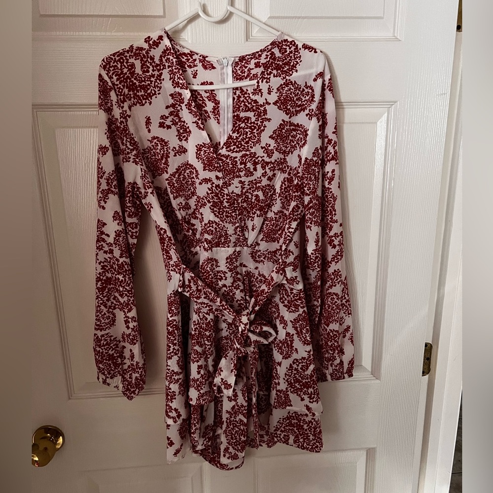 Women jumpsuits, red/white, size M